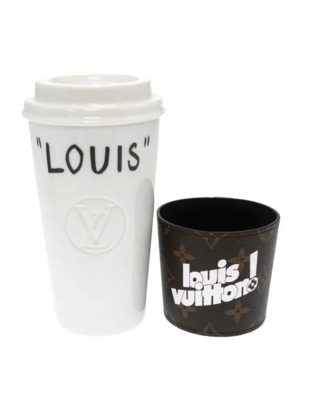 Louis Vuitton Monogram Cup Gi0653 Tumbler Ceramic White 0029